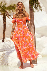 Sundrenched Maxi Dress - Red Multi