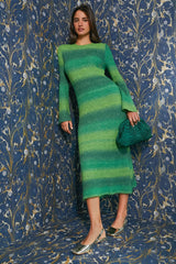 Gummy Green Multi Axon Dress