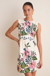 Belle Bouquet Jacquard Victorie Mini Dress