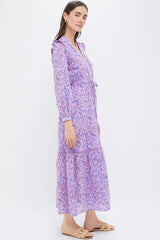 Violet Wildflower Organic Frances 4 V Dress