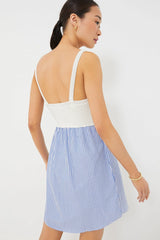 The White and Royal Esmee Dress