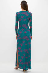 Jade Ginkgo Scarlet Maxi Dress