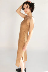 Lined Crochet Maxi Dress