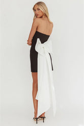 Valerie White Bow Back Short Mini Dress