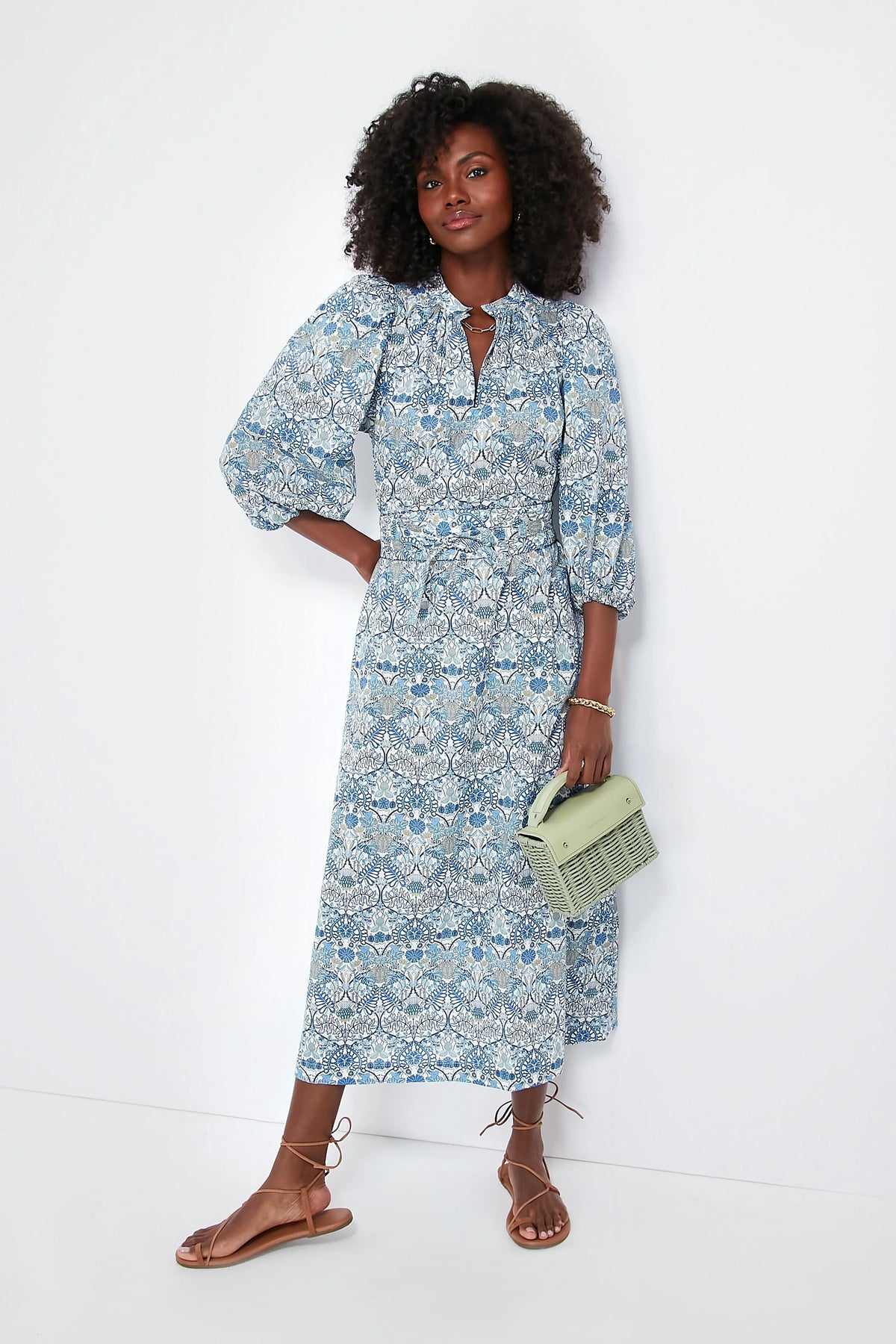 Blue Morris Allotment Maya Dress