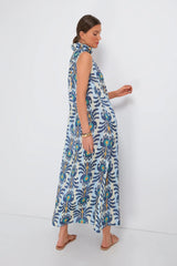 Ikat Blue Sundrop Dress