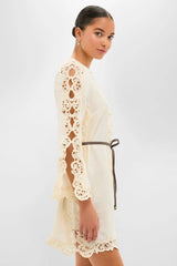 Cream Awaken Embroidered Tunic