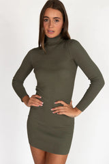Olive 90's Sweater Dress