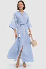 Light Denim Swan Dress
