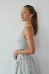 Elara Striped Maxi Dress