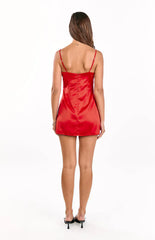 Honey Red Mini Dress